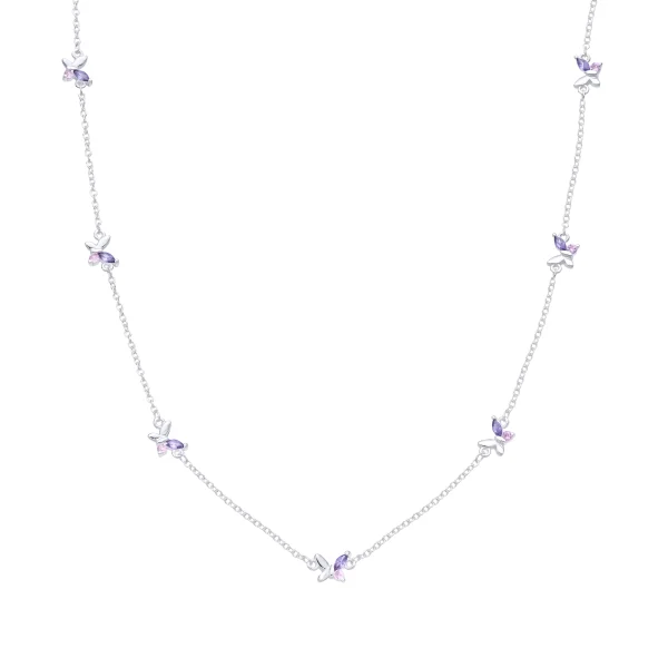 Gargantilla de Mariposas Lila